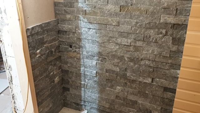 Как клеить камень талькохлорид в парной!