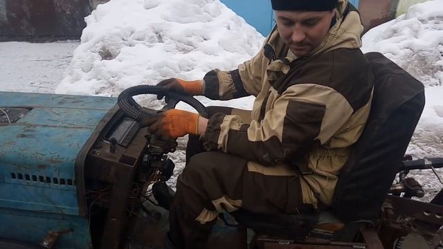 Самодельный минитрактор. готовность 90%