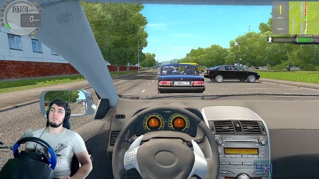 БЕШЕННЫЙ ТАКСИСТ СНОВА В ДЕЛЕ - ТАКСИСТ В CITY CAR DRIVING + РУЛЬ