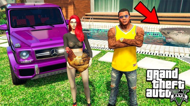 ПОДАРИЛ ДЕВУШКЕ ПИТОМЦА КУРИЦУ В ГТА 5 МОДЫ! ОБЗОР МОДА GTA 5 ВИДЕО ИГРЫ MODS