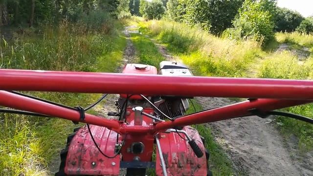 Мотоблоком по грязи