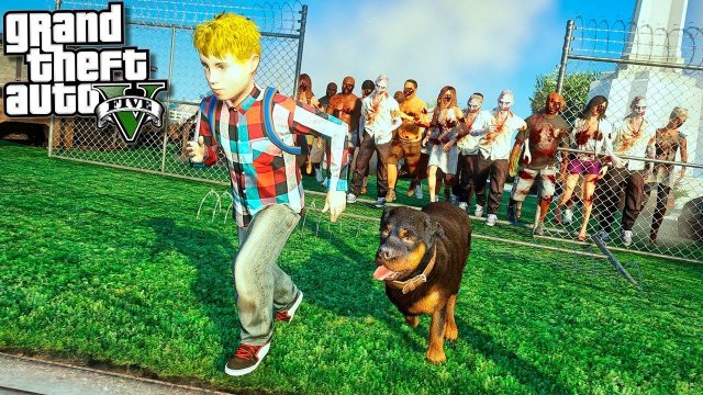 РЕБЕНОК И ЧОП ВЫЖИВАЮТ В ЗОМБИ АПОКАЛИПСИС В ГТА 5! НОВЫЙ ВИРУС ОБЗОР МОДА GTA! ГТА 5 МОДЫ MODS