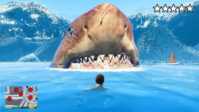 ИГРАЮ ЗА ВОДНЫХ МОНСТРОВ В ЦУНАМИ В ГТА 5 МОДЫ! МЕГАЛОДОН ОБЗОР МОДА GTA 5! ГТА МОД MODS ИГРЫ