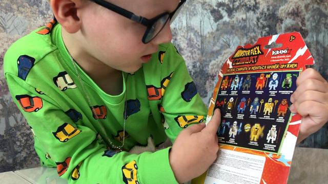 Распаковка Игрушки-тягун 1Toy Мумия . Игрушки MONSTER FLEX COMBAT, обзор