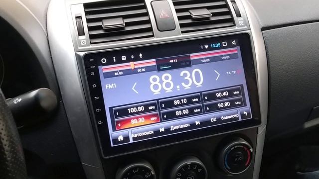 Обзор Android магнитолы для Toyota Corolla 150 2006-2012
