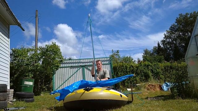 Парус на надувную лодку