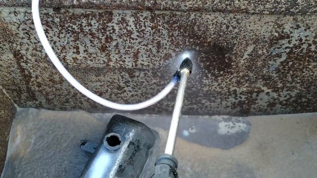 Пескоструйная насадка на Керхер Karcher с AliExpress   в работе