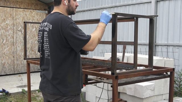 Садовая мебель из металла и дерева в беседку своими руками