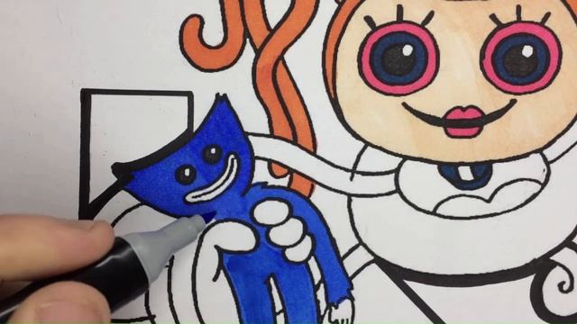 Раскрашиваем Mommy Long Legs & huggy wuggy