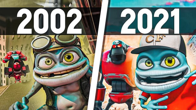 Эволюция «Crazy Frog» (2002-2021)