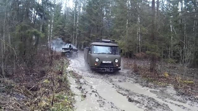 газ 66 кунг по бездорожью