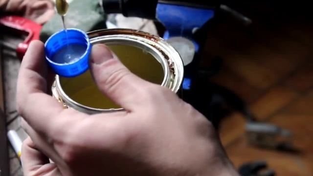 Нож рукоять из пробки ,весь процесс