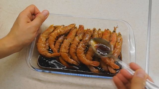 Жареные аргентинские креветки / лангустины + маринад