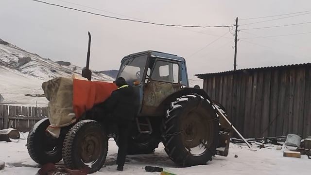 запуск мтз-80 в мороз