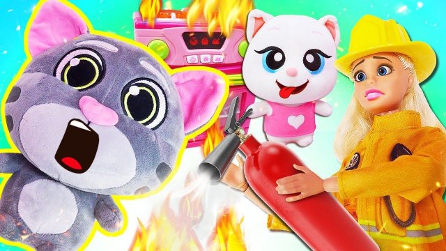 Игрушки из мультфильма Говорящий Том — Испорченный пирог! Видео для детей