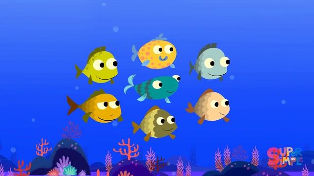 10 Little Fishies - Featuring Finny The Shark! | Kids Songs | Super Simple Songs