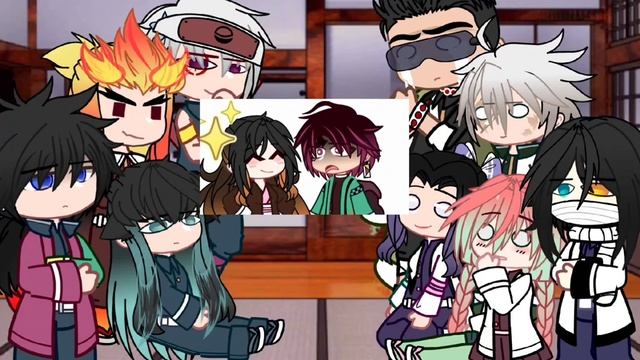 Hashiras react to What if Nezuko cursed infront of Tanjiro