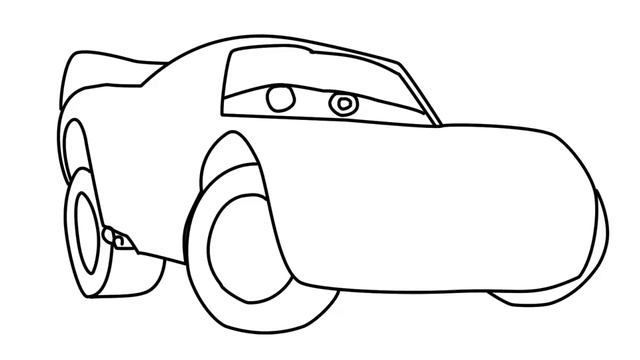 Рисуем Тачки Учимся рисовать гоночную машинку Молния Маквин