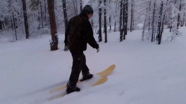 Лыжи охотничьи широкие