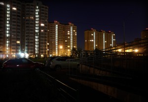 Спящий ночной двор в Граде Московском