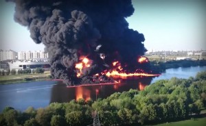Ликвидирован пожар на Москва-реке