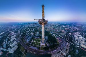 Лучший панорамный вид Москвы с высоты птичьего полета