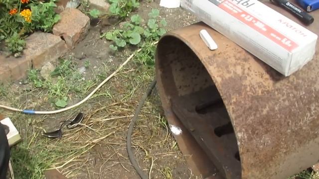 Печь для бани из трубы.