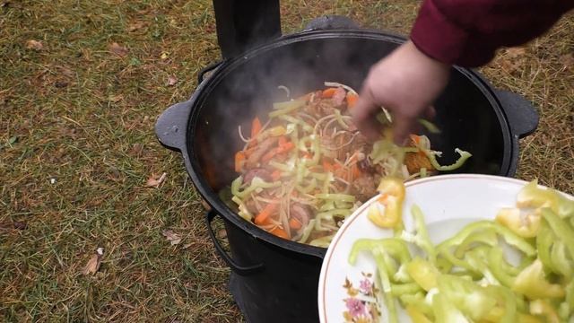 ✅ ПРОСТО И БЕЗУМНО ВКУСНО!!! ТУШЁНАЯ КАРТОШКА С МЯСОМ  В КАЗАНЕ НА КОСТРЕ РЕЦЕПТЫ ИЗ КАРТОШКИ!