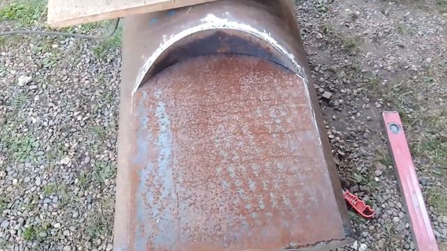 Печь в баню из трубы.