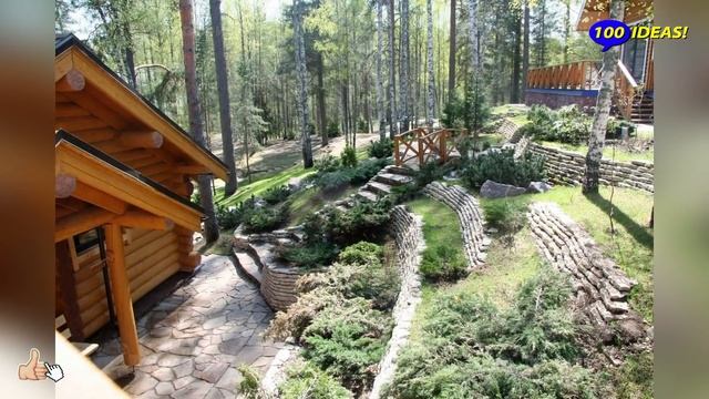 Beautiful landscaping on a plot with a slope! 80 ideas for inspiration!