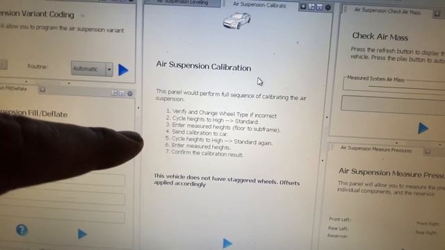 Tesla Model S Air Suspension Calibration/Калибровка пневмоподвески Tesla Model S