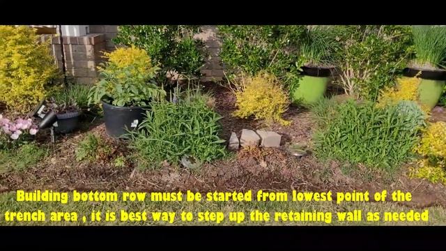 DIY Garden Retaining Wall | Landscape Edging | Edging Garden Bed | DIY Garden Edging