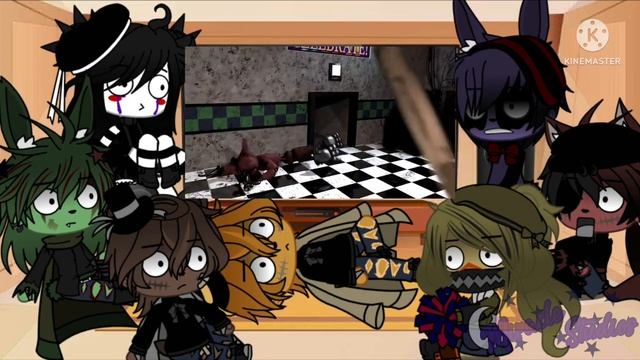 FNAF 2 + Springtrap React To Counter Jumpscares || Gacha Club || Read Desc.