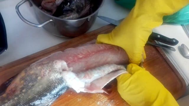 Как снять шкуру с щуки