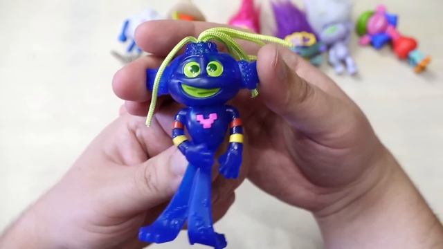 Все Тролли 2 из Хэппи Мил в Макдоналдс игрушки Мировой тур
