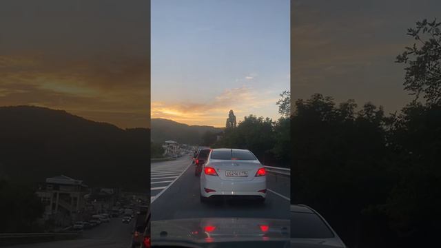 Дорога Сочи Лермонтово Пробки