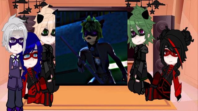 ♡|Реакция ЛБиСК, Коготь Нуара и Токси Баг на tiktok|♡ 1/?