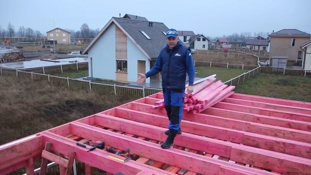 Как правильно смонтировать межэтажное перекрытие каркасного дома? "Строй и Живи".