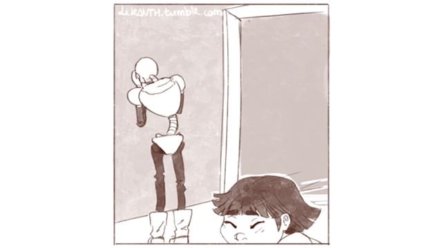 Санс и Фриск встречаются - Лютые Undertale приколы 15 (Андертейл комиксы)