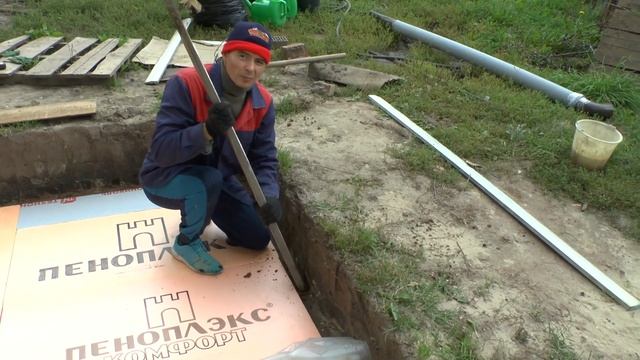 Отмостка. Утепление. Брусчатка