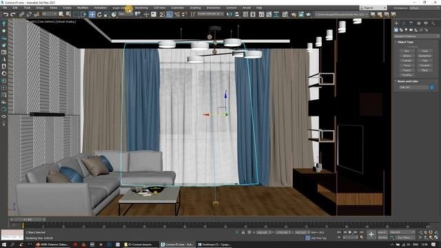 Дизайн гостиной в 3D Max + Corona Renderer: HDRI карты Environment. Урок №7