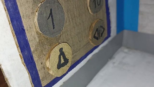Модерн. Лифт МЛЗ из картона с звуками от настоящего лифта. и с двигателем АС-62🔊