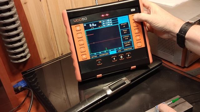 UCD 50 IPS Настройка  Наклонный ПЭП