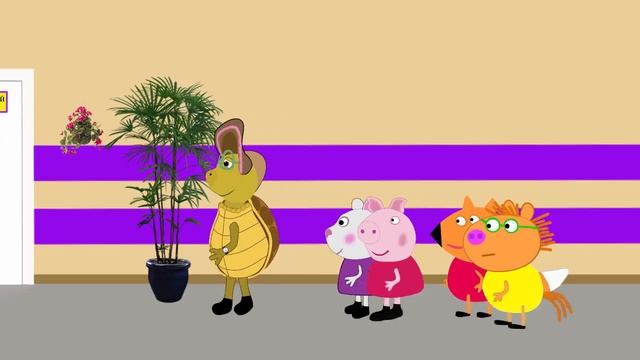 Прививка в школе. Свинка Пуня и ее класс. Мультики для детей.2019