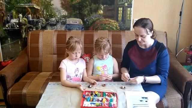 Лепка Птенчик в гнездышке