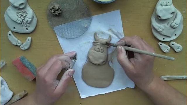 Мастер-класс по лепке из глины. Лепим вместе символ года - Бычок