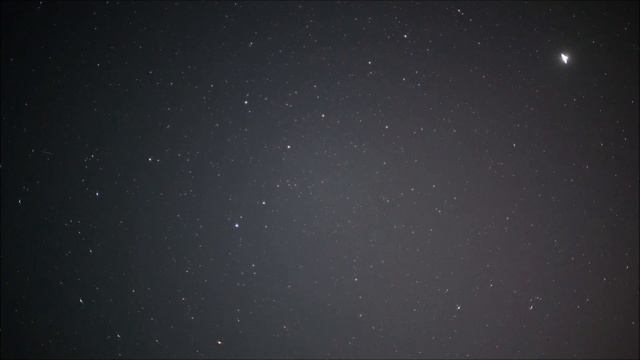 Движение звёзд в ночь на 6 августа