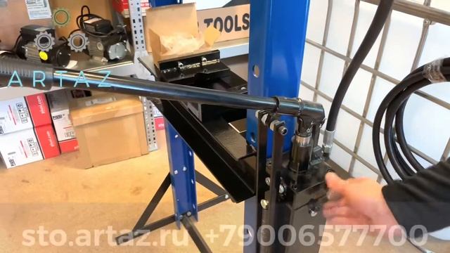 Гидравлический пресс 20 тонн гаражный 0500F-3 с ручным и ножным приводом