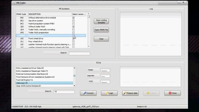 VAG CAN Pro   обзор работы функционала PR Coder