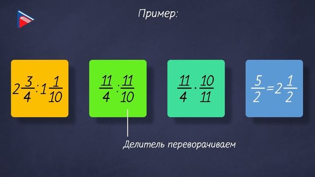 6 класс - Математика - Деление дробей. Деление смешанных чисел